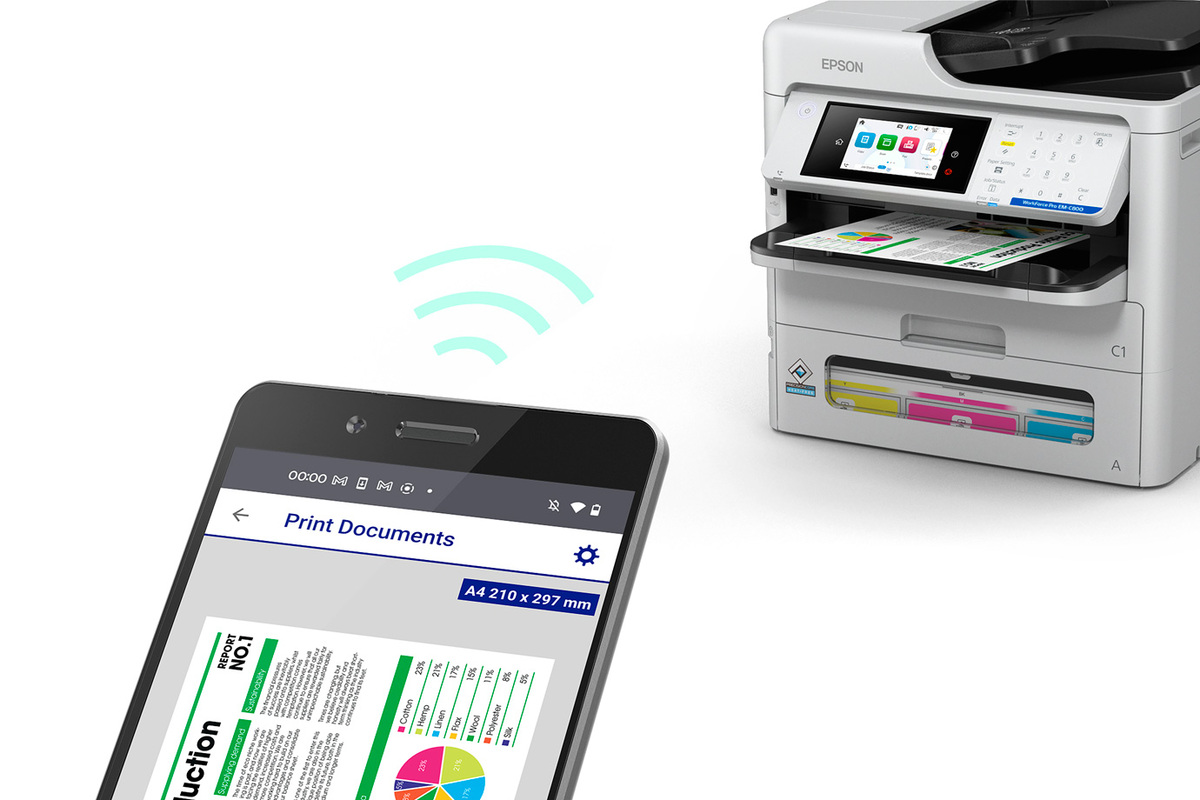 Epson WorkForce Pro EM-C800 Workgroup Color Multifunction Printer - Image 6